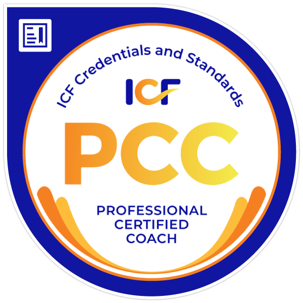 ICF Credentials and Standards Professional Certified Coach badge